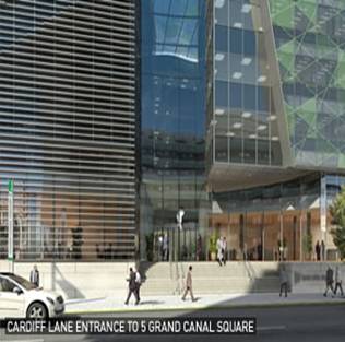 Project: <b>Grand Canal Square</b> <br/>Description: <b> Hotel & Apartments</b>
<br/>Value: <b> €70m </b>
